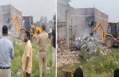 पटाखों से भरे घर में विस्फोट