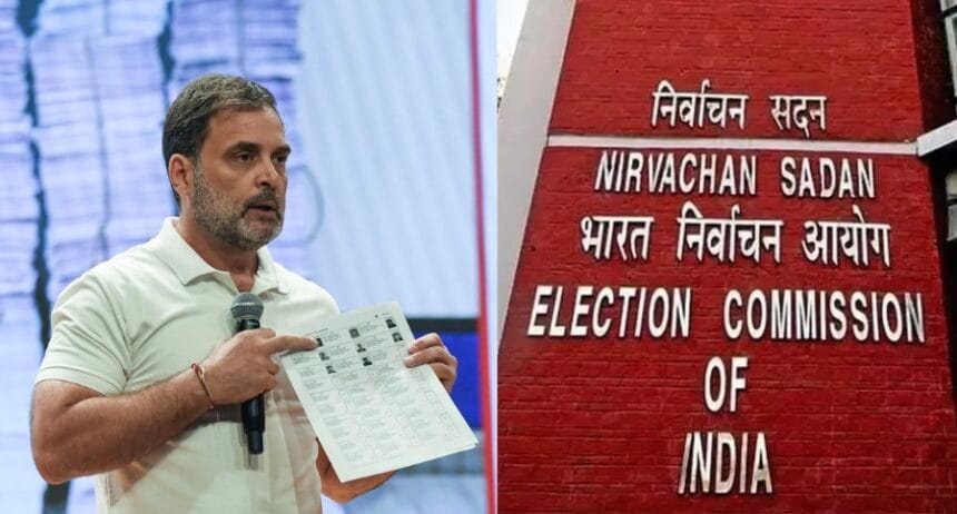 राहुल गांधी का EC पर आरोप