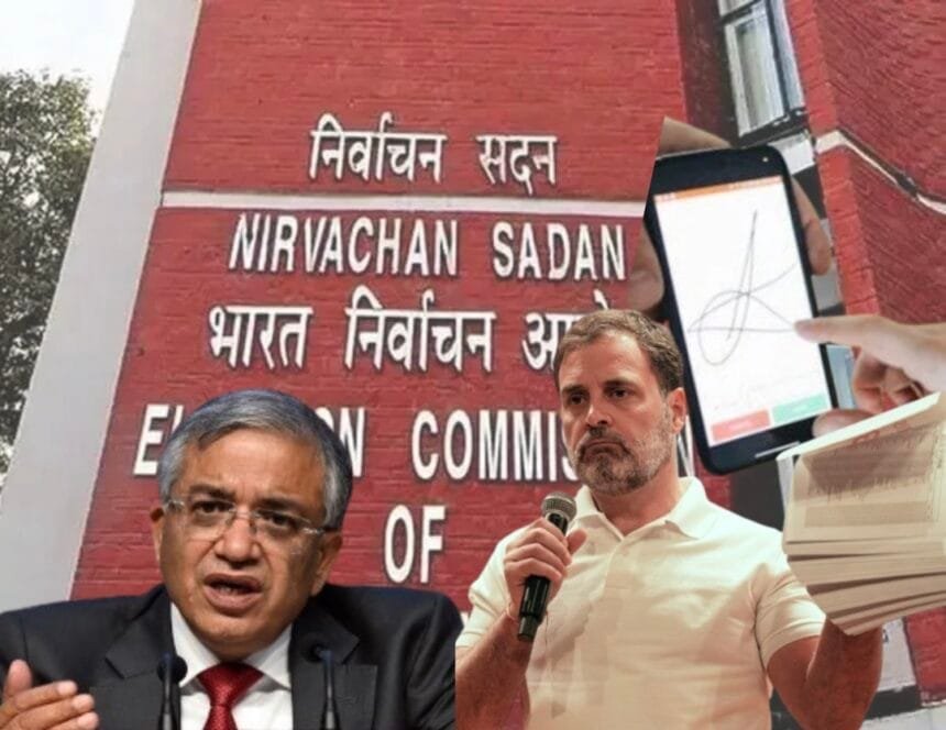 क्या राहुल गांधी के दवाब में चुनाव आयोग ने लिया ई-साइन का फैसला?