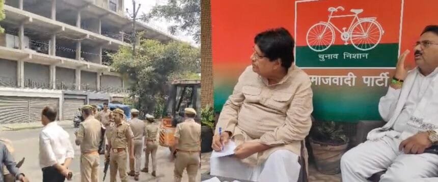 सांसद रामजीलाल सुमन के घर पुलिस फोर्स तैनात