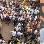 आजाद मैदान खाली कराने पहुंची पुलिस और जरांगे समर्थकों में झड़प