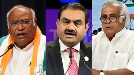 मोदी सरकार पर कांग्रेस का अडानी घोटाला आरोप