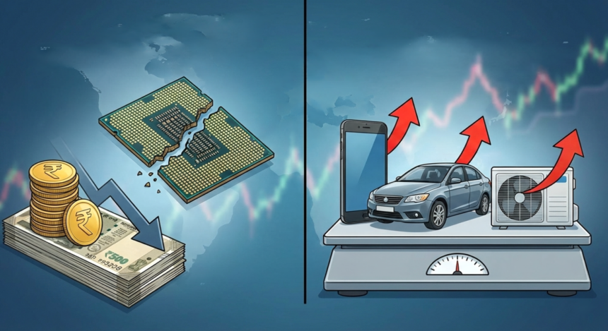 रुपये की गिरावट और बढ़ती महंगाई