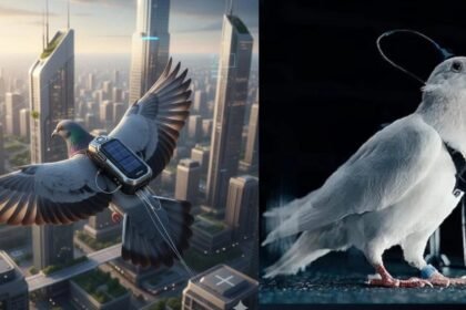 कबूतरों को 'बायो-ड्रोन' में बदल दिया है