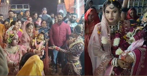 बदायूं की पिंकी की श्रीकृष्ण प्रतिमा से शादी