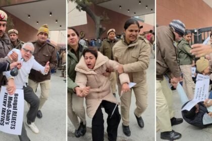 TMC सांसदों का दिल्ली में प्रदर्शन!