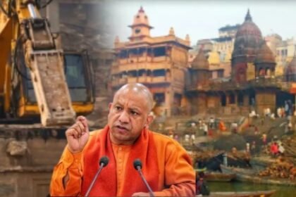मणिकर्णिका घाट ध्वस्तीकरण विवाद, CM पहुंचे वाराणसी