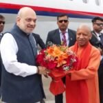 यूपी स्थापना दिवस पर लखनऊ पहुंचे अमित शाह