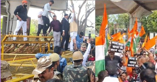 लखनऊ यूजीसी कानून विरोध प्रदर्शन