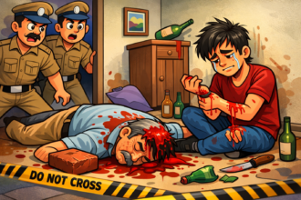 मेरठ में शराब के नशे में बेटे ने की पिता की हत्या