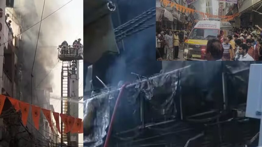 दिल्ली के पालम में बड़ा हादसा, रिहायशी इमारत में लगी भीषण आग