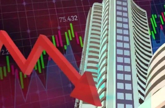 शेयर बाजार गिरावट