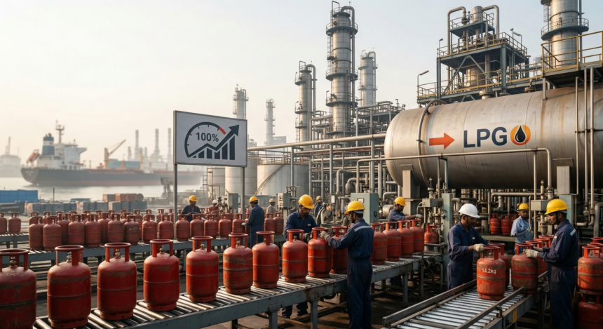 भारत में LPG उत्पादन बढ़ा