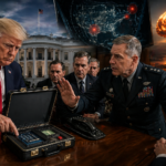 Donald Trump and US nuclear football system explained with White House background