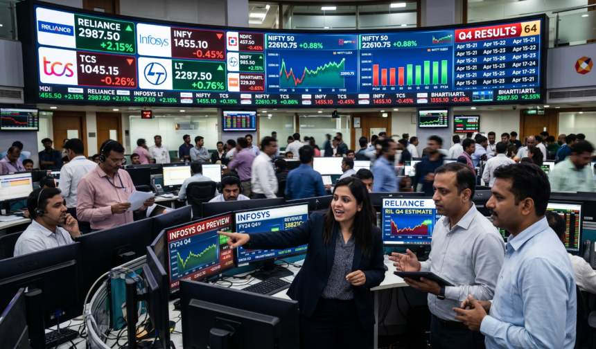 Reliance Industries और Infosys के Q4 results का stock market पर असर