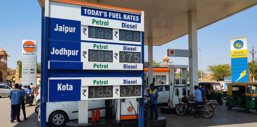 Jaipur, Jodhpur और Kota में आज के पेट्रोल डीजल रेट