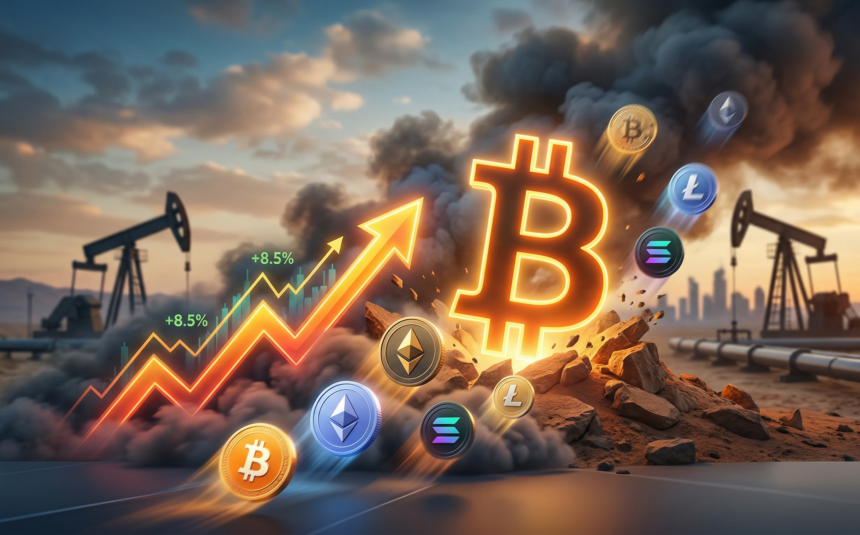 Bitcoin $72000 के पार, मिडिल ईस्ट तनाव के बीच क्रिप्टो मार्केट में तेजी