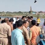 वृंदावन के केशी घाट पर नाव पलटने से हादसा, यमुना में रेस्क्यू ऑपरेशन