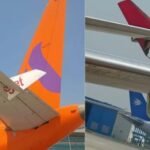 Indira Gandhi International Airport पर SpiceJet और Akasa Air के Boeing 737 विमानों की टक्कर, winglet damage
