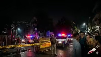 प्रॉपर्टी डीलर बाप-बेटे को घर में घुसकर मारा