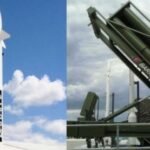 Barak-8 missile system intercepting enemy missile in air for India defense