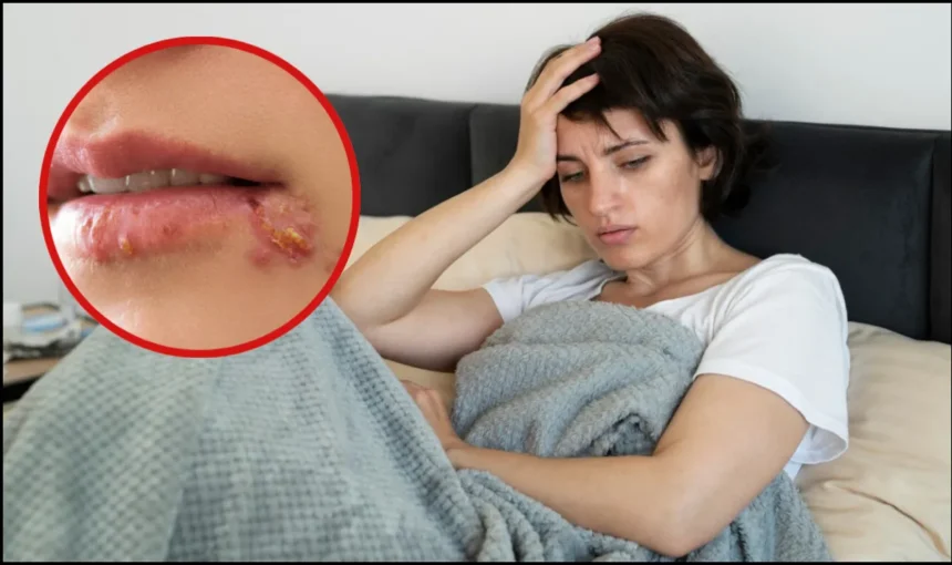 Fever Blisters, Herpes Simplex Virus, Lip Blisters After Fever, Mouth Infection, Fever Blister Treatment, Cold Sores, Lip Infection Causes, Viral Infection Symptoms, Health Tips Hindi, Fever Recovery, बुखार के बाद होंठों पर दाने, होंठों के छाले, हरपीज सिम्प्लेक्स वायरस, फीवर ब्लिस्टर, मुंह में दाने, होंठों का संक्रमण, वायरल संक्रमण, दवा की एलर्जी, होंठों के छालों का इलाज, हेल्थ टिप्स हिंदी, घरेलू उपाय, Cold Sores Treatment, Lip Blister Remedy, Oral Infection, Health News Hindi, Wellness Tips, Medical News Hindi, Fever Symptoms, Immunity Weakness, Mouth Ulcer Care