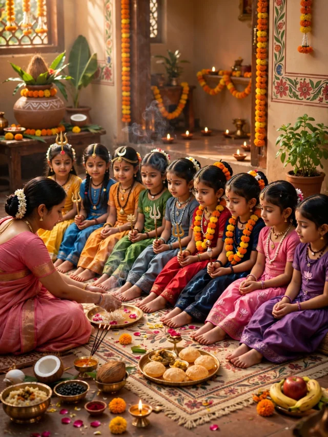 कन्या पूजन कब और कैसे करें?